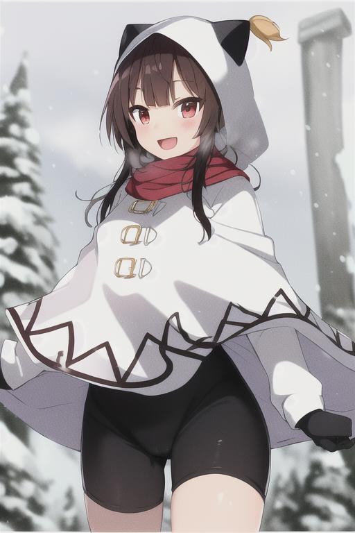 10142-538888511-__megumin, kono subarashii sekai ni shukufuku wo!, standing, 1girl, solo, white hood, white hoodie, cat ears, winter clothes, sh.png